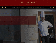 Tablet Screenshot of ianbrownrestaurant.co.uk